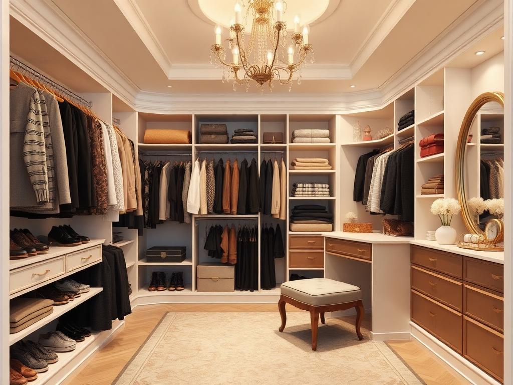 Walk-In Closet virtual staging