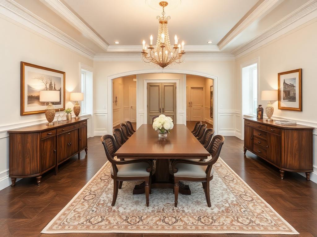 Formal Dining Room virtual staging